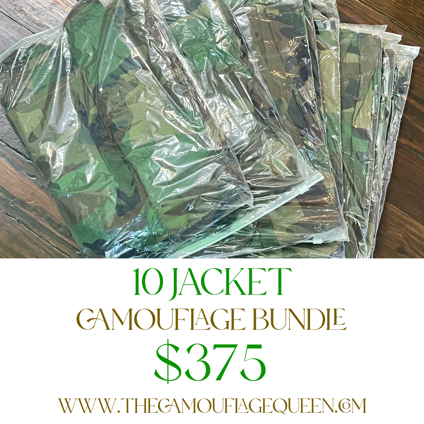 10 BUNDLE CAMOUFLAGE JACKET